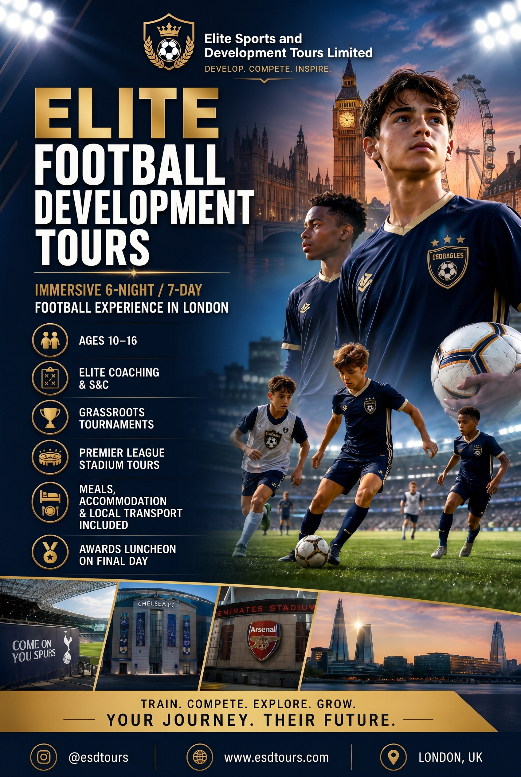 Elite Sports and Development Tours premium programme visual